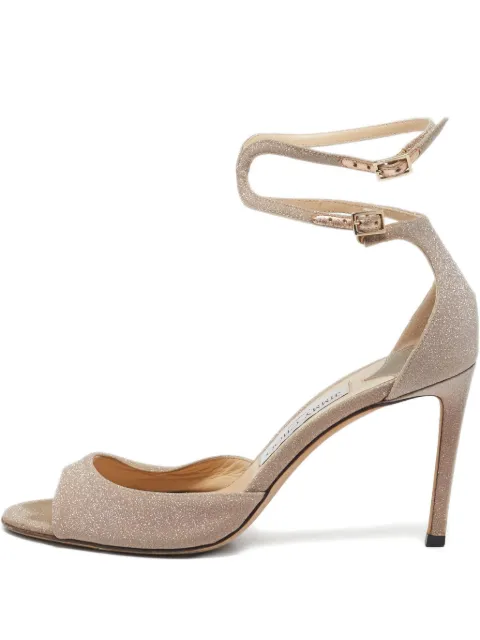 Jimmy Choo Pre-Owned 90mm Glitter sandals