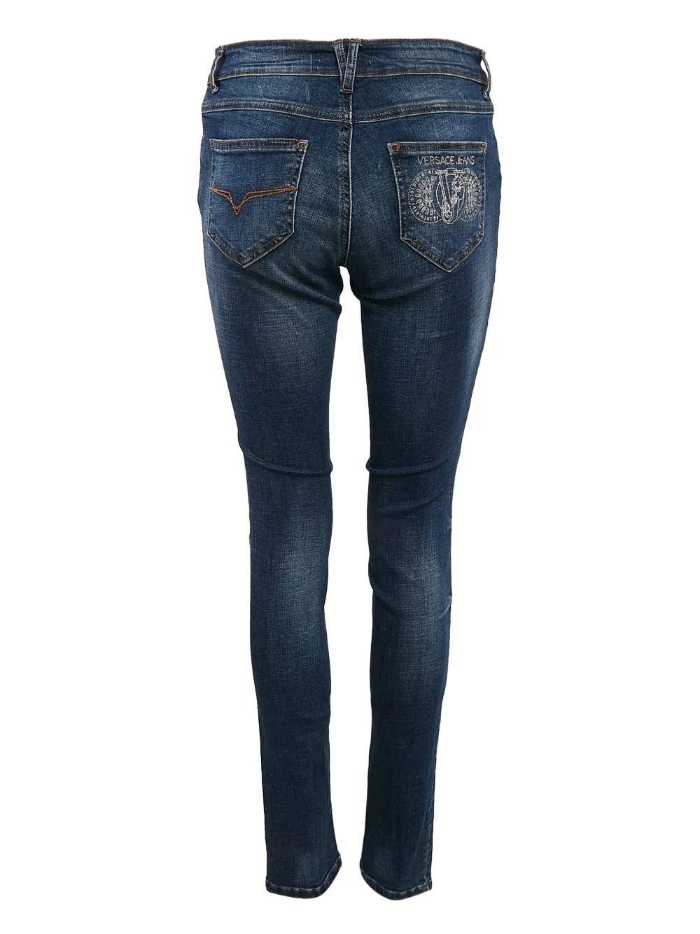 Versace Pre-Owned 2023 embroidered rhinestone jeans | Skinny Jeans | Image 2
