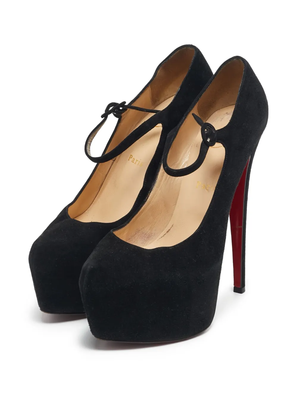 Christian Louboutin Pre-Owned 165mm suede platform pumps | Image 2