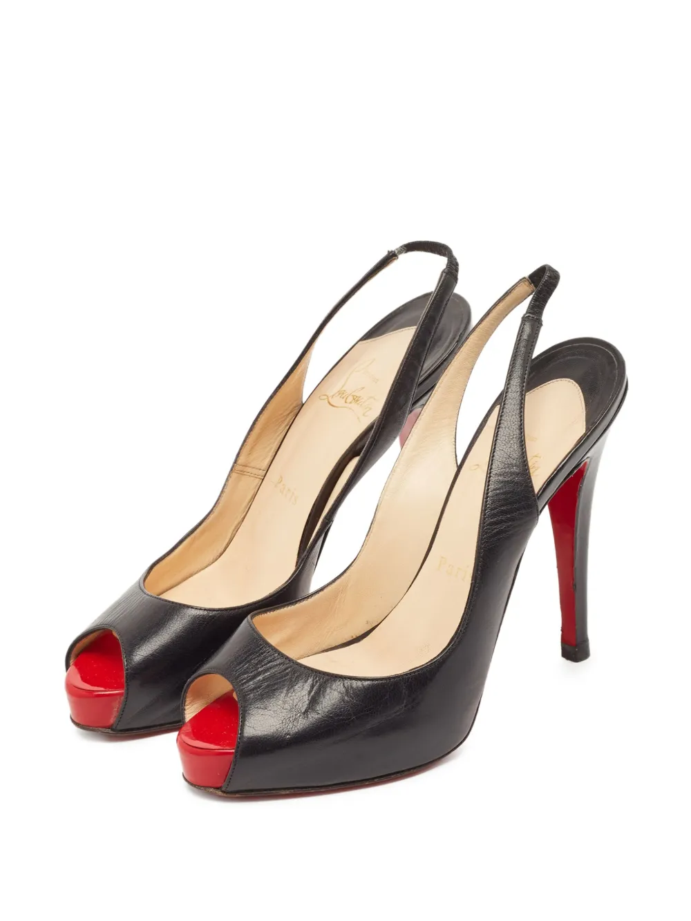 Christian Louboutin Pre-Owned 110 mm No Prive sandalen - Zwart