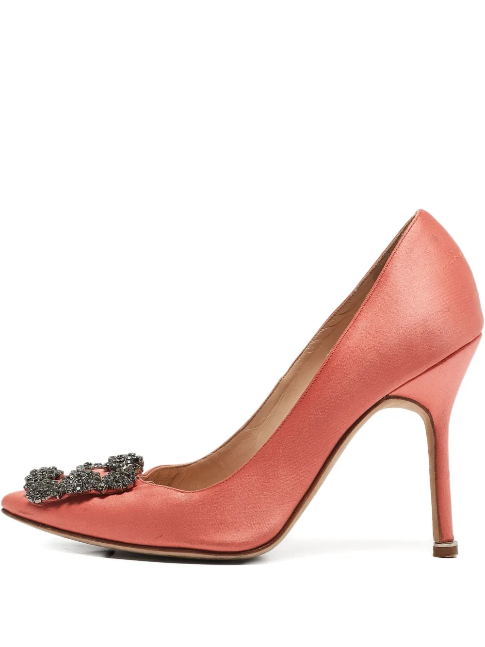 Pre-owned Manolo Blahnik 110mm Crystal-embellished Heeled Pumps