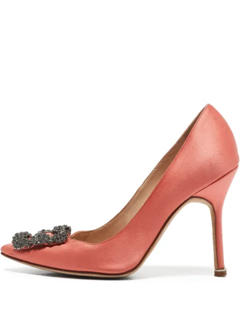 Manolo Blahnik 110mm crystal-embellished heeled pumps 