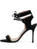 Manolo Blahnik cut-out ankle-strap high-heeled sandals - Black