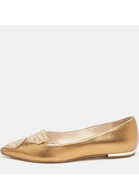 Sophia Webster Pre-owned butterfly-crystal ballet flats