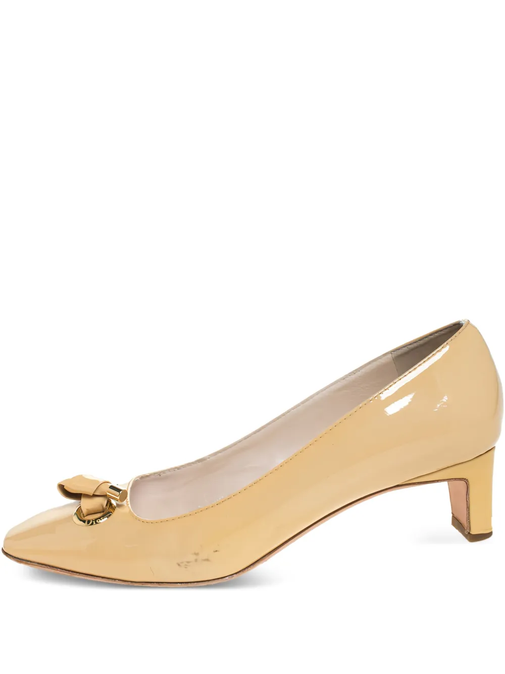 Christian Dior Pre-Owned エナメル パンプス - ニュートラル Christian Dior Pre-Owned エナメル パンプス - ニュートラル