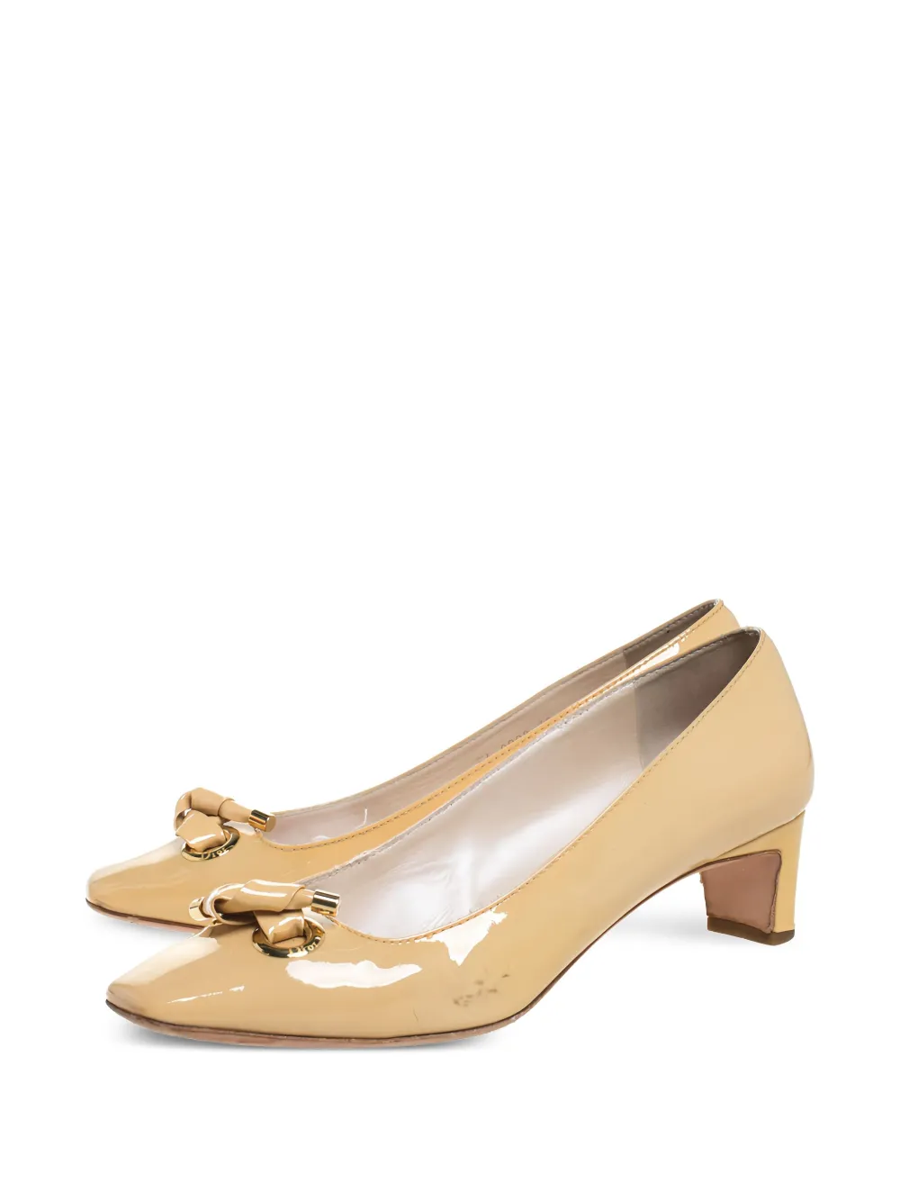 Christian Dior Pre-Owned Gelakte pumps - Beige