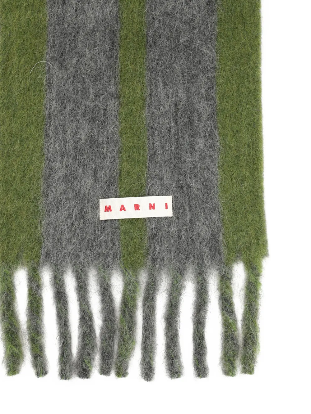 Marni Gestreepte sjaal - Groen