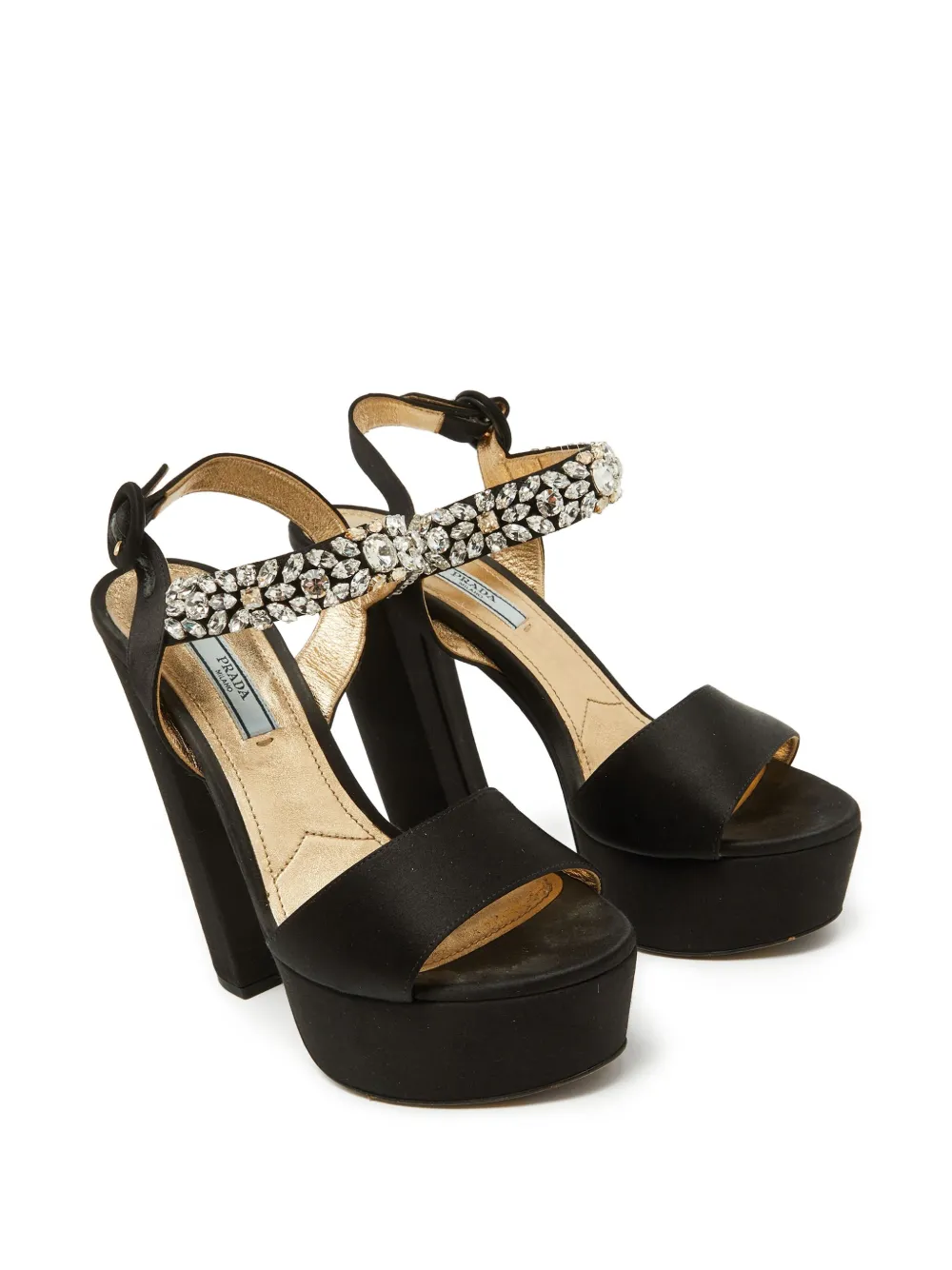 Prada Pre-Owned 140mm satin sandals | Heeled Sandals | Image 2