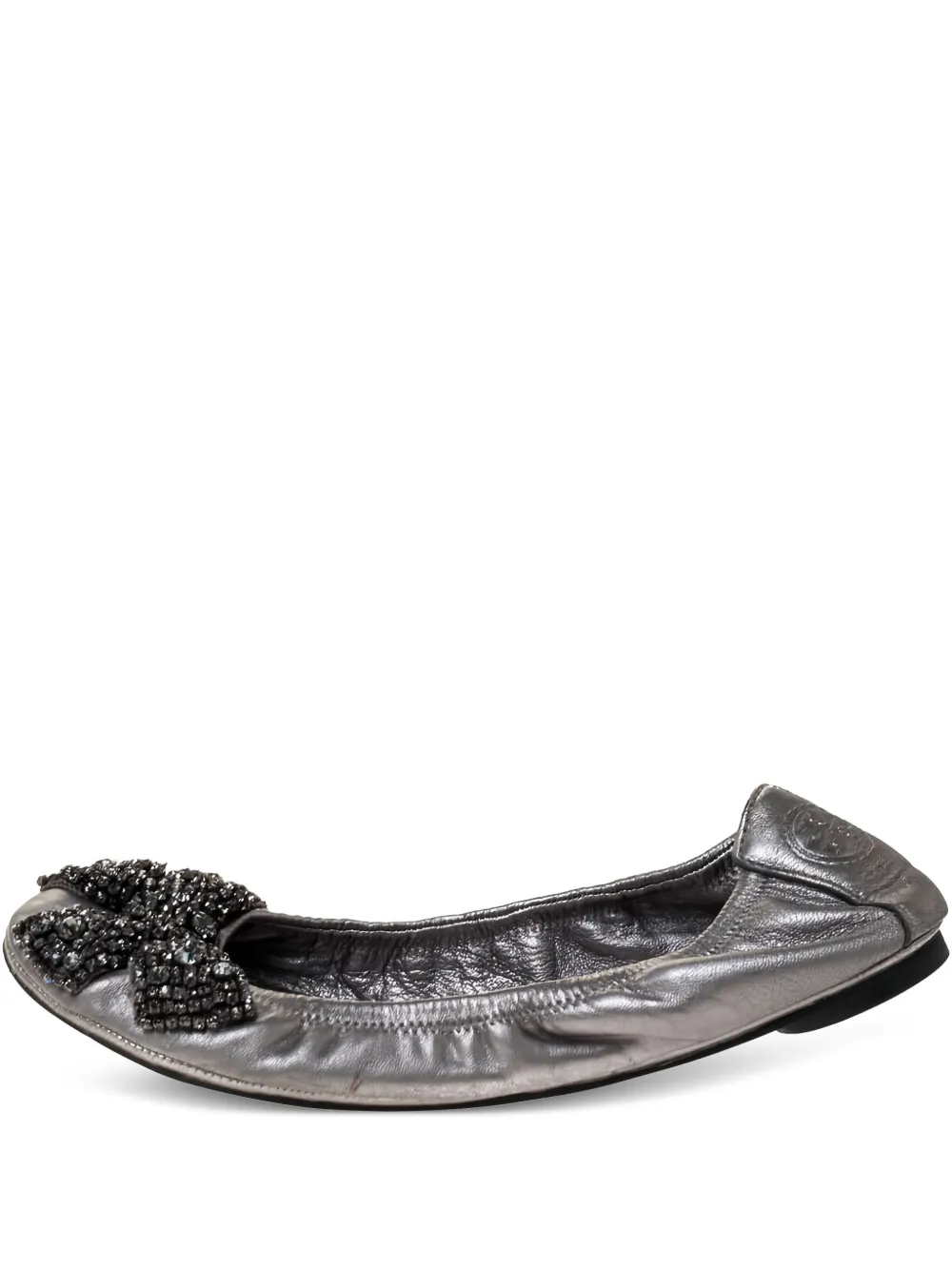Tory Burch flats con moño en de archivo | gris | Image 1