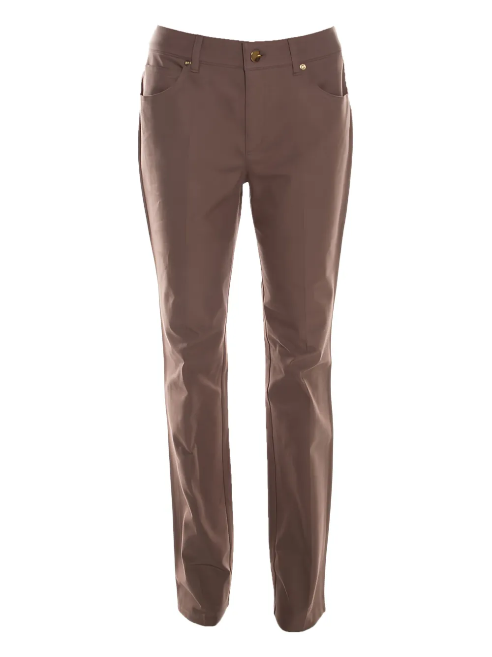 Escada Pre-Owned Pantaloni dritti in misto cotone - Marrone