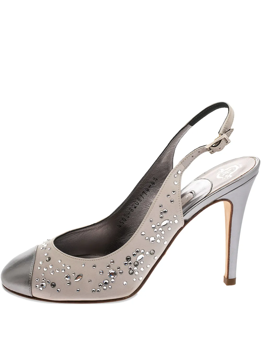 Gina Sandali con cinturino posteriore 105mm Pre-owned 2024 - Grigio