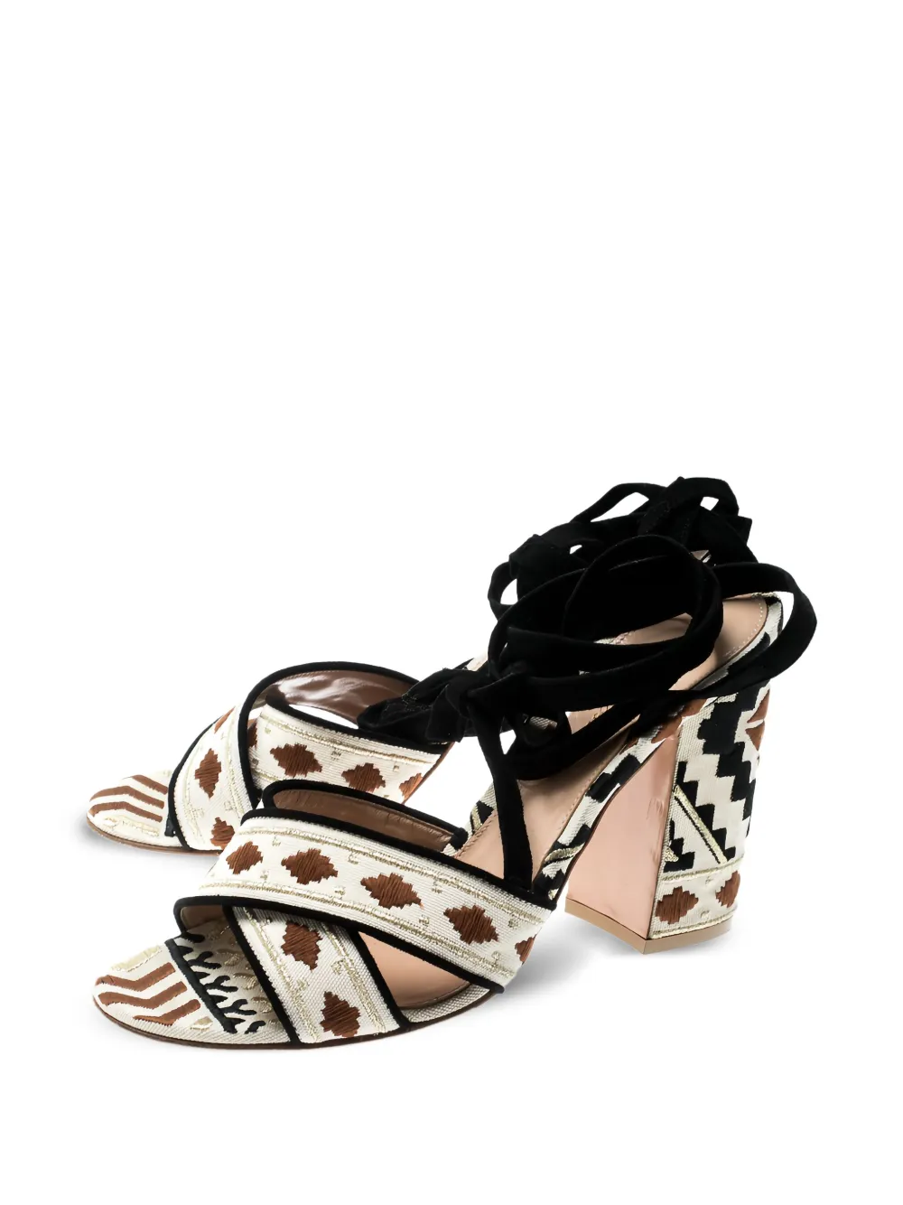 Gianvito Rossi Pre-owned 105 mm Cheyenne sandalen - Beige