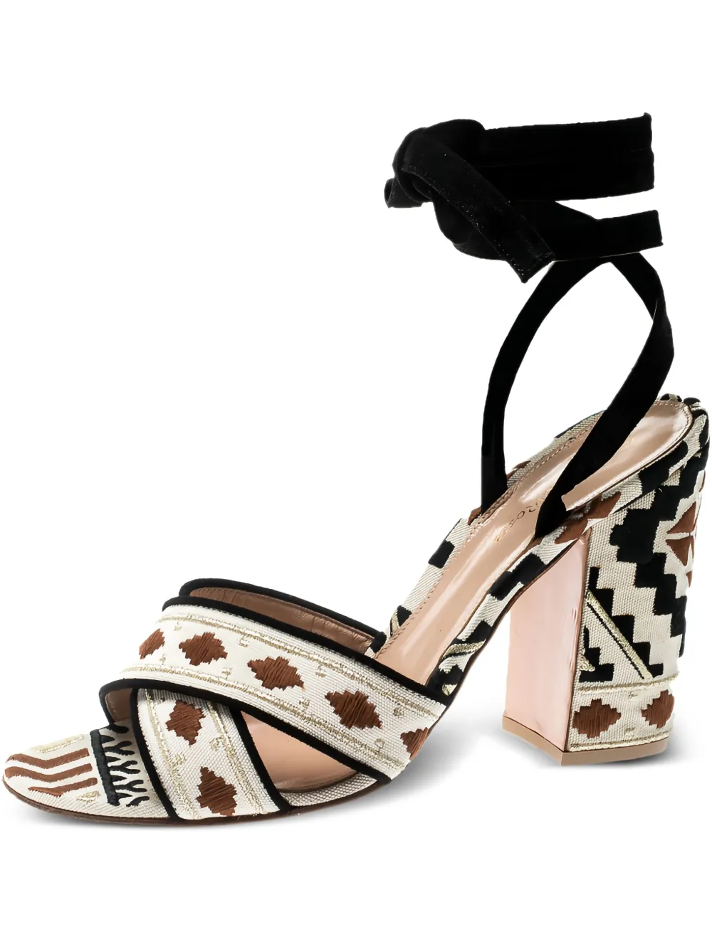 Gianvito Rossi pre-owned 105mm Cheyenne sandals | Neutrals | Image 1