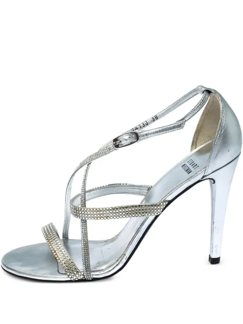 Sandales pre-owned 105 mm à ornements en cristal - Stuart Weitzman - Modalova