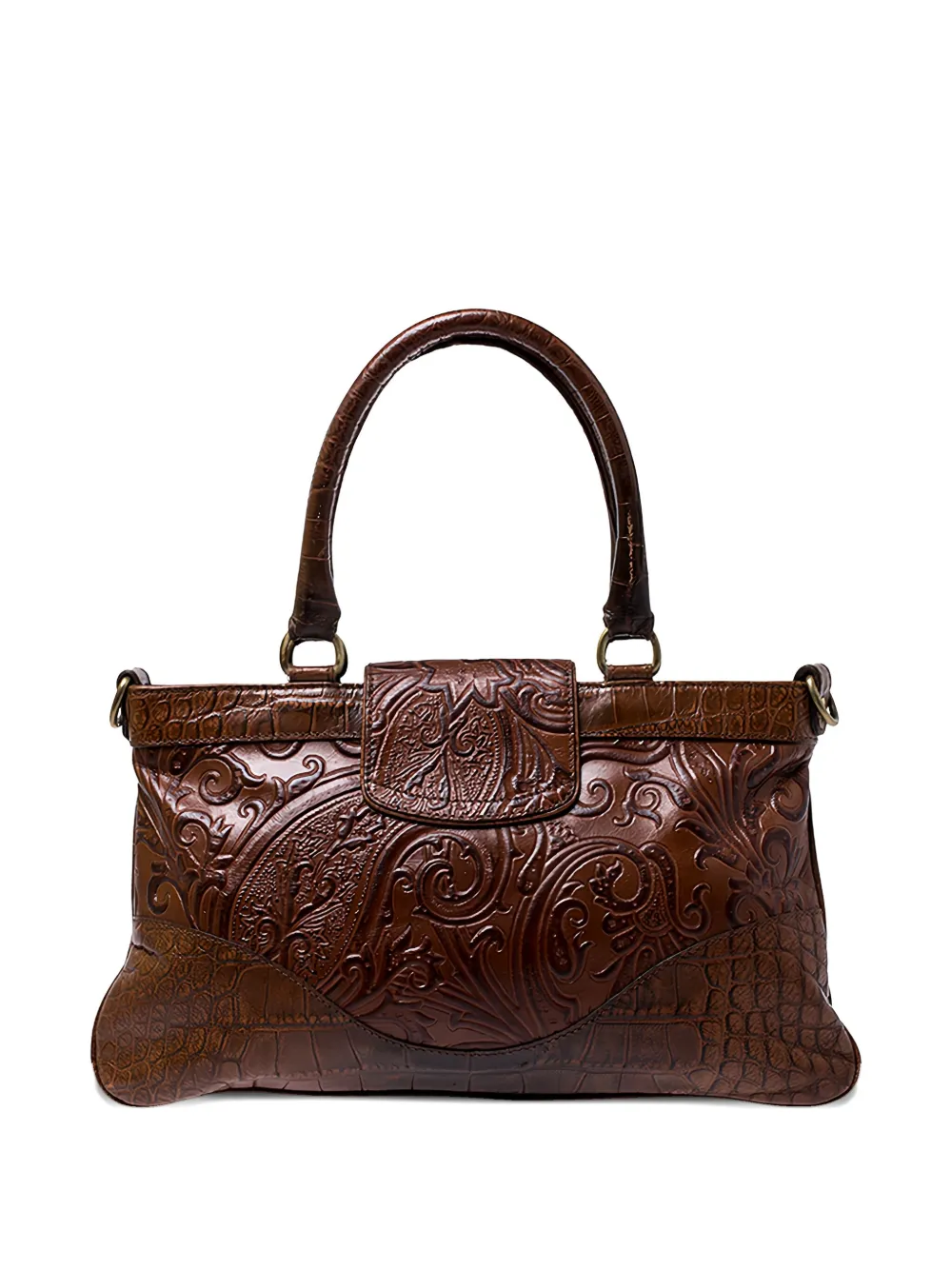 Etro Pre-Owned Paisley-embossed leather handbag | Image 2