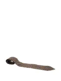 Ermenegildo Zegna Vintage patterned-jacquard silk tie - Orange