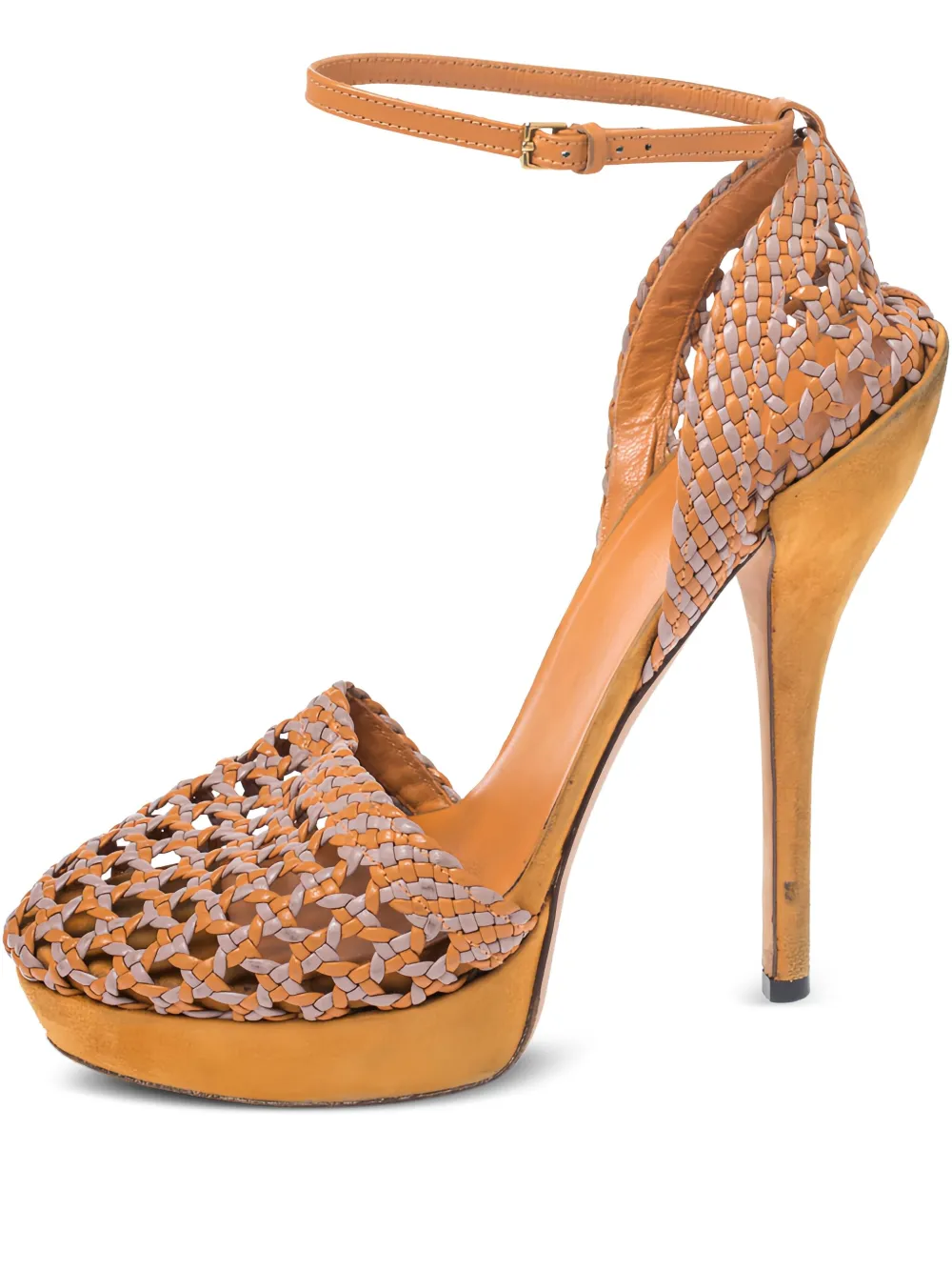 Gucci Pre-Owned 145mm Kyligh sandals - Orange