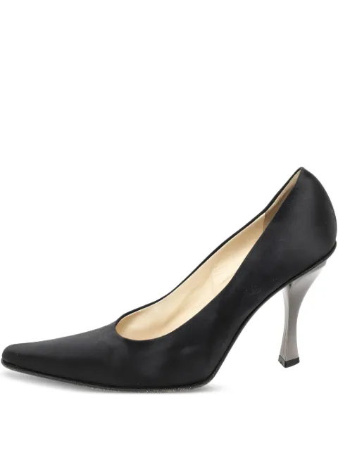 Prada Pre-Owned 100mm leather heeled pumps