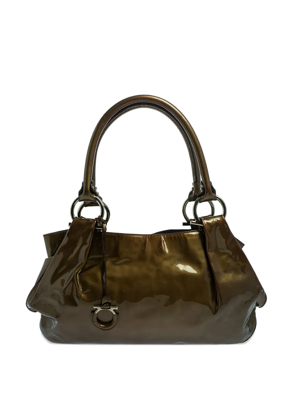 Gancini-charm tote bag