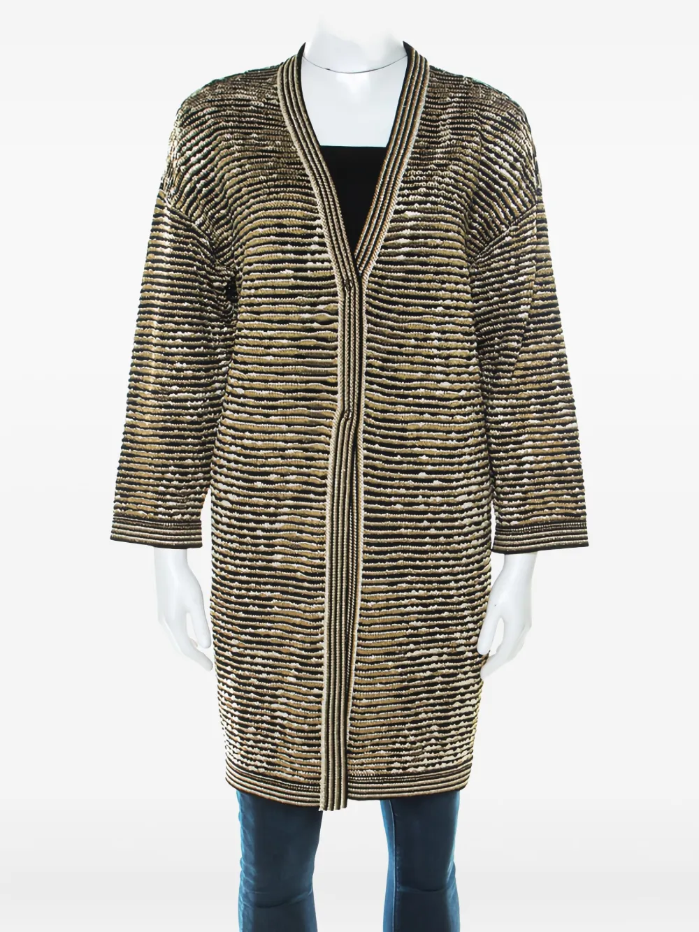 Pre-owned Missoni Striped Lurex Cardigan