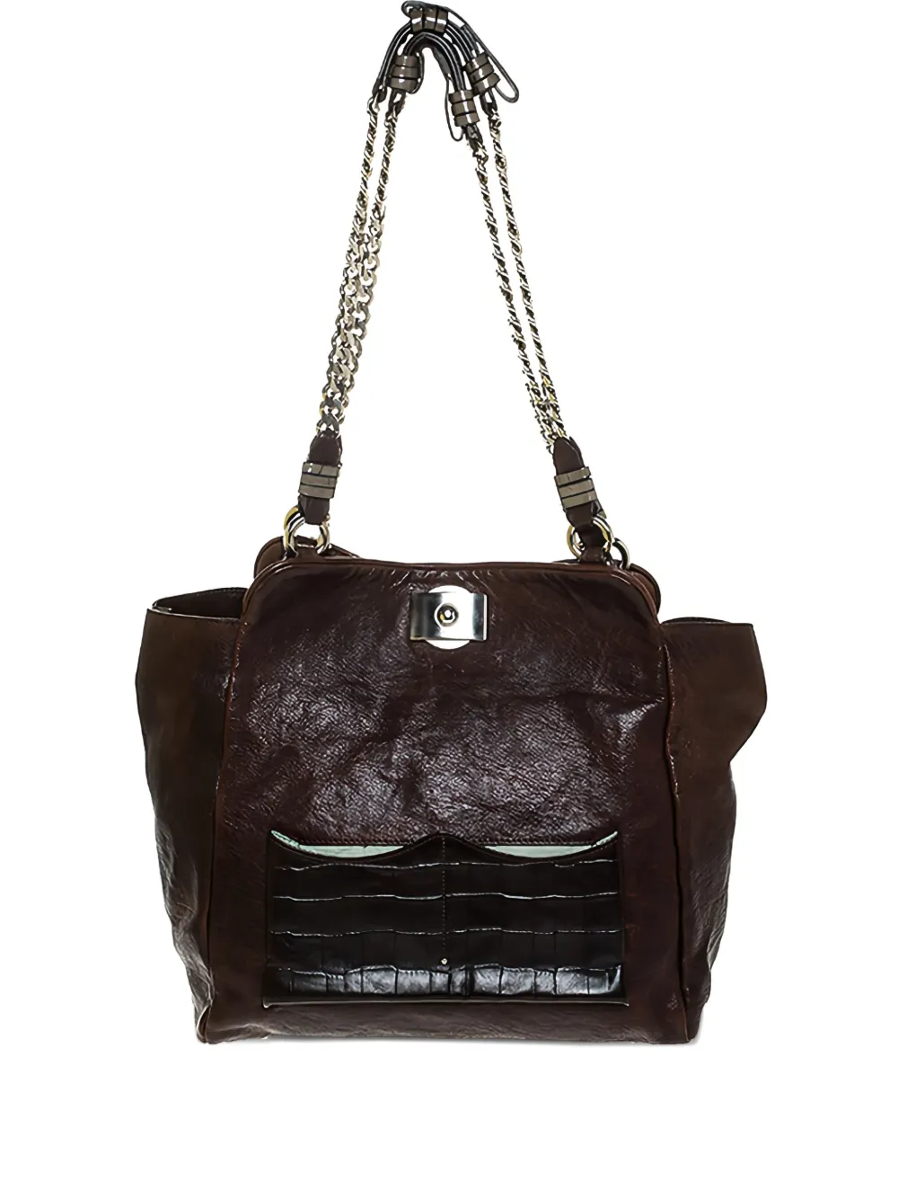 Pre-owned Chloé Chain-strap Leather Tote Bag
