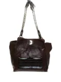 Chloé Pre-Owned chain-strap leather tote bag - Brown