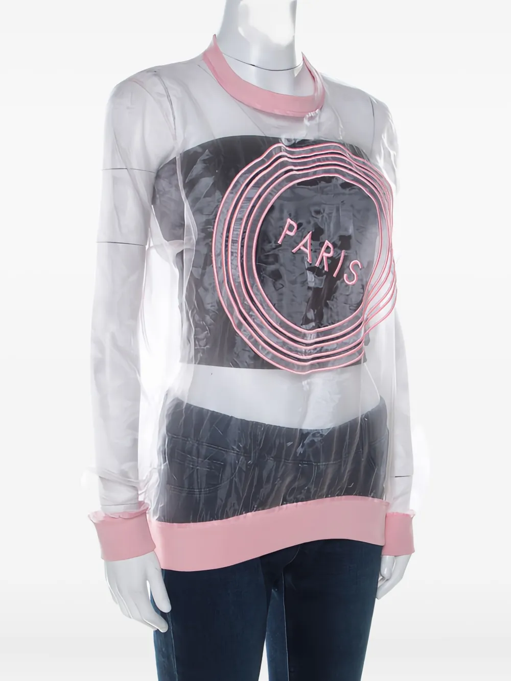 Kenzo Pre-Owned Paris sheer top | Pink | Image 1