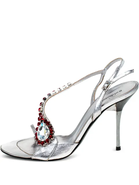 Baldinini 95mm embellished slingback sandals