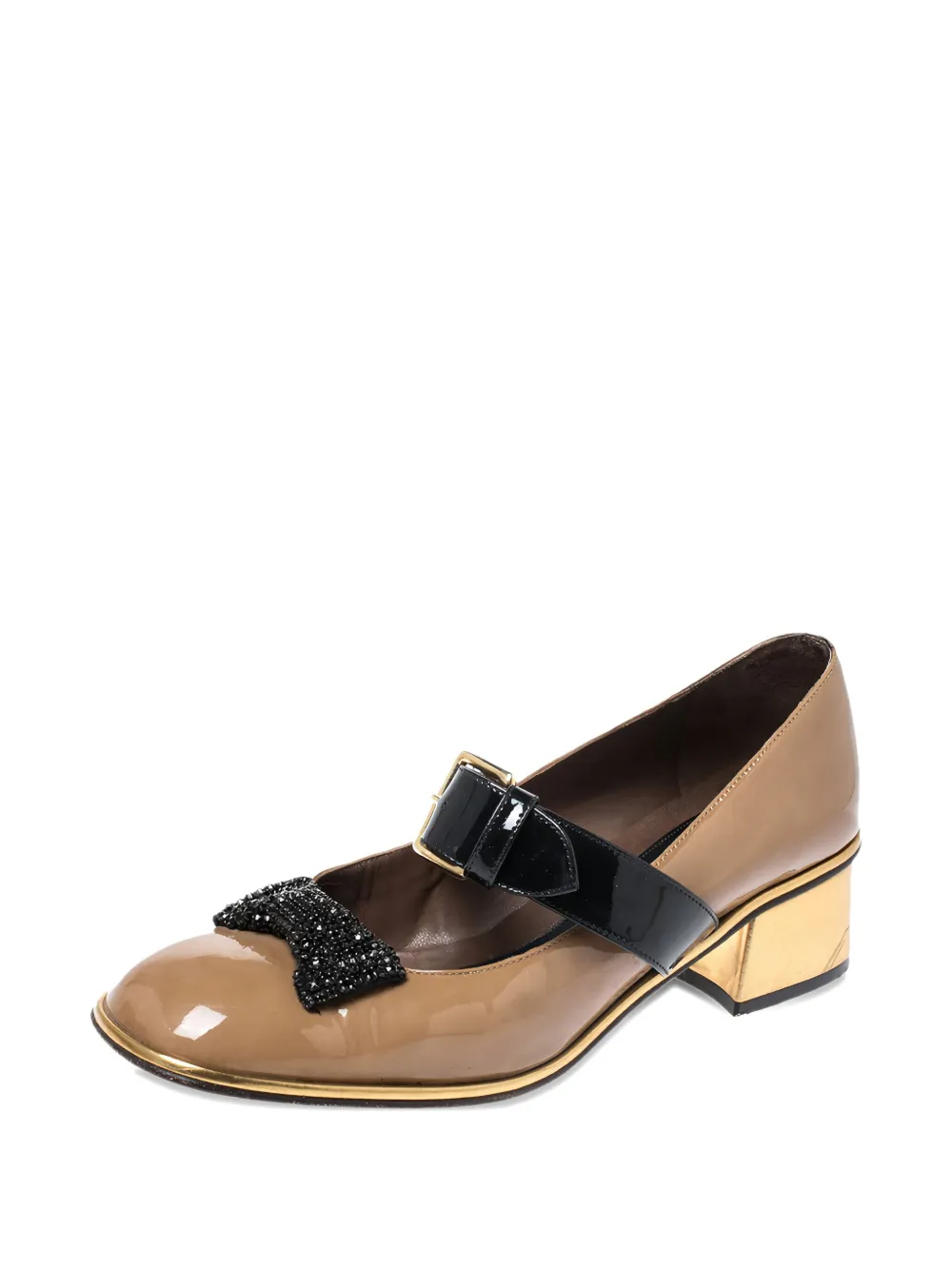Marni Pre-Owned 40mm bow-detail patent-leather pumps | Image 2