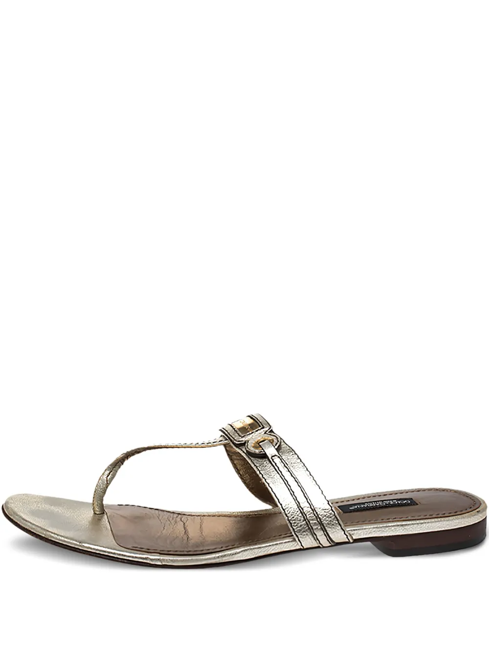 Dolce & Gabbana Pre-Owned 2023 metallic sandals | Gold | Image 1