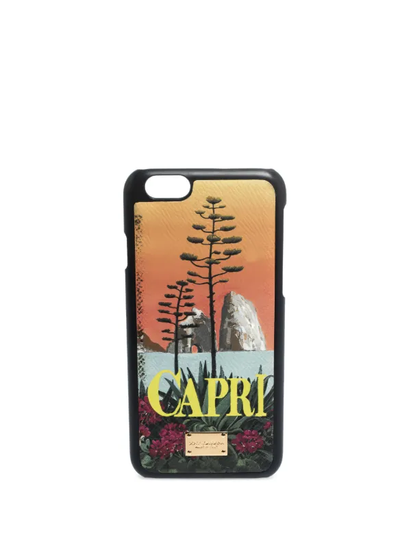 Dolce & Gabbana Pre-owned Capri Iphone 6 Case in Orange