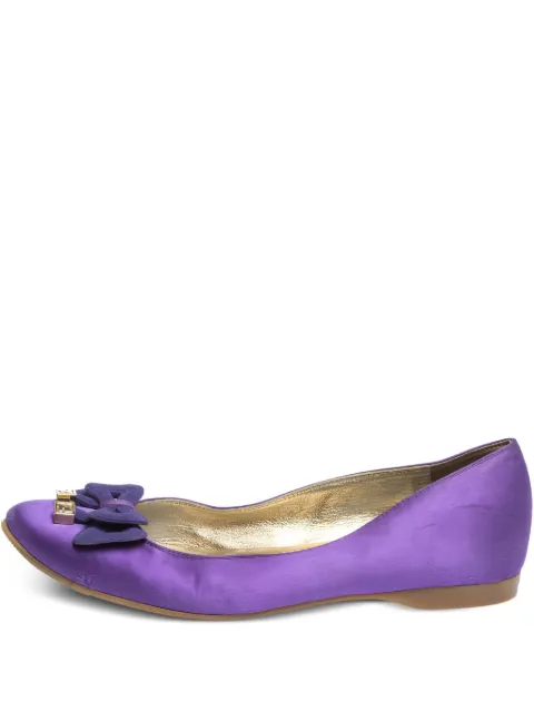 Fendi Pre-Owned satin ballet flats