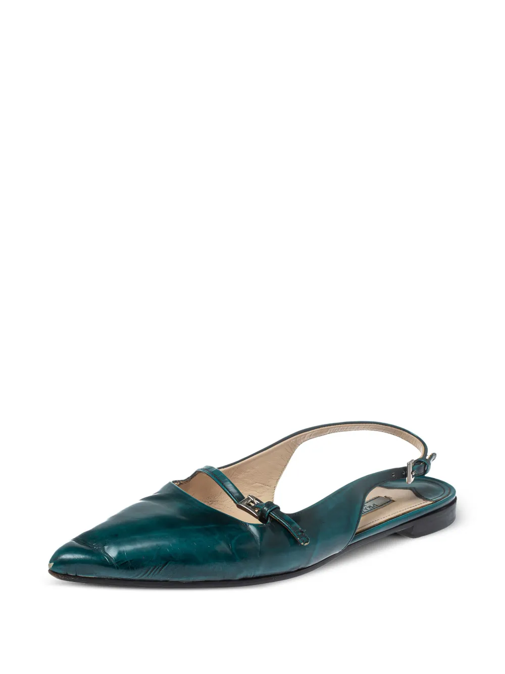 Prada Pre-Owned leather flat pumps | Image 2