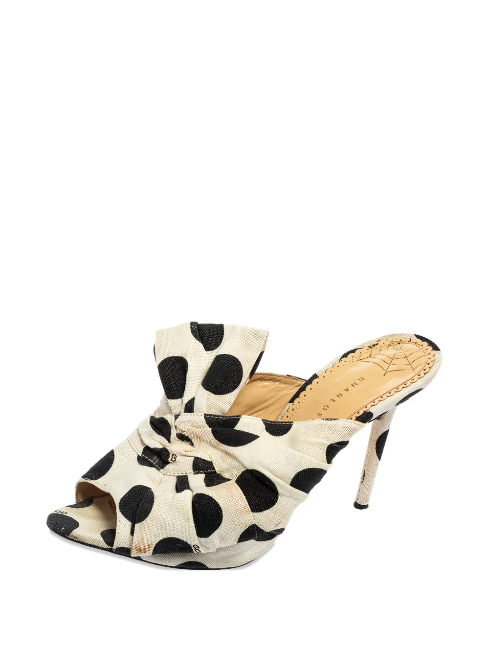 Charlotte Olympia Pre-owned 100mm polka-dot bow sandals | Image 2