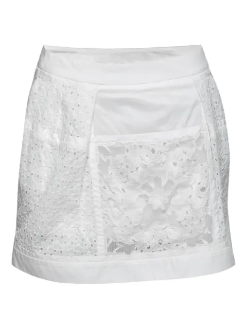 Roberto Cavalli Vintage lace-panel skirt