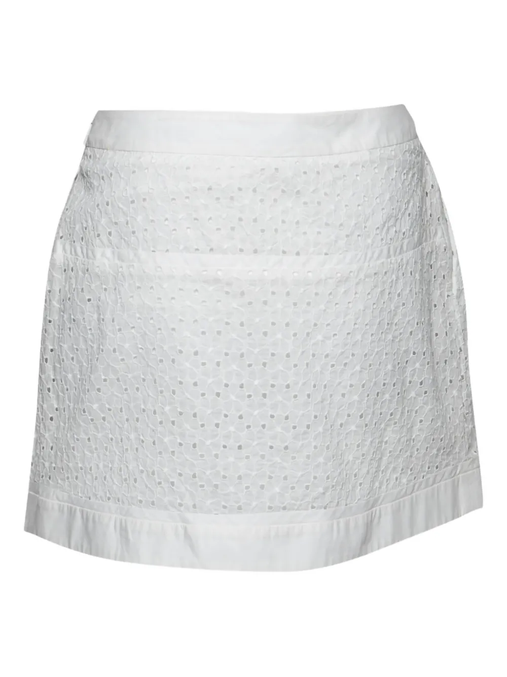 Roberto Cavalli Vintage Rok met kant - Wit