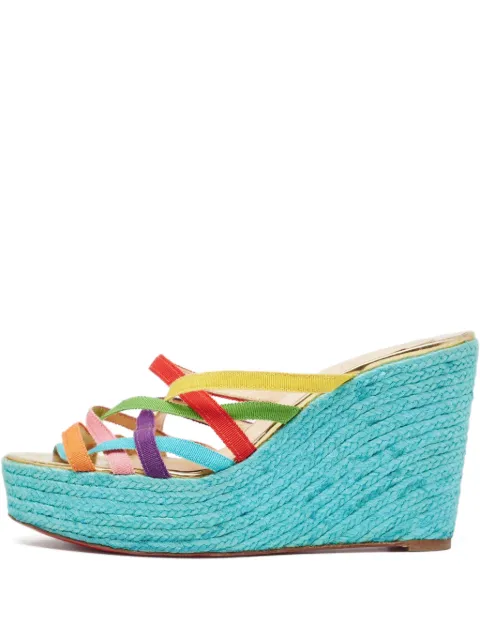 Christian Louboutin Pre-Owned 105mm Crepon espadrilles