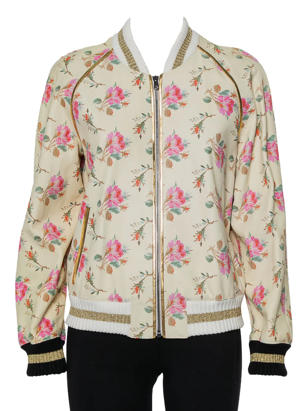 Gucci Pre-Owned フローラル ボンバージャケット - ニュートラル Gucci Pre-Owned フローラル ボンバージャケット - ニュートラル