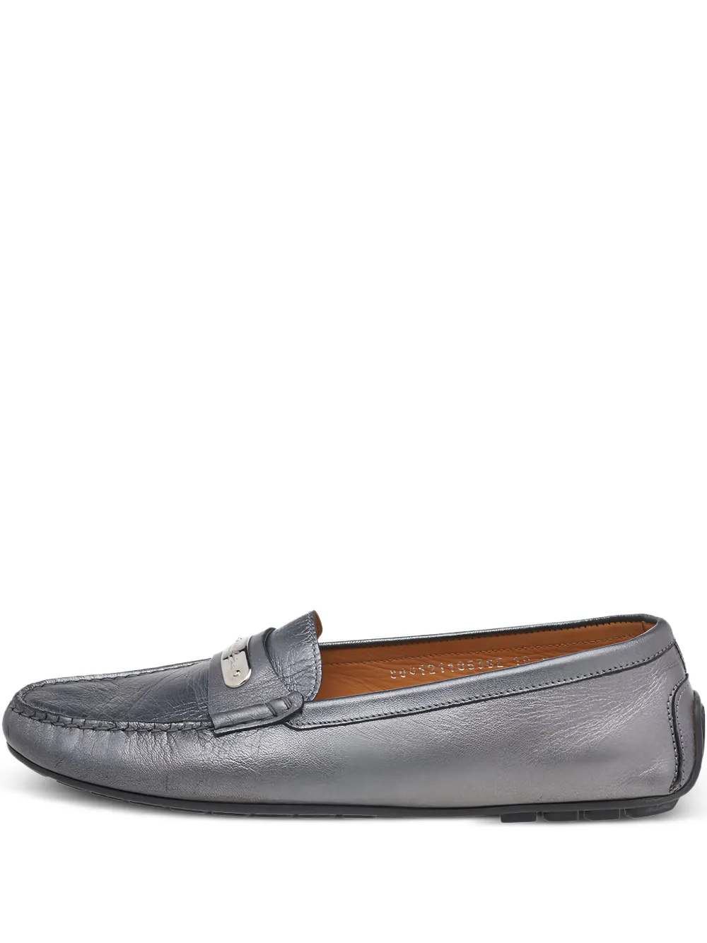 Ralph Lauren Vintage logo-plaque loafers | Silver | Image 1