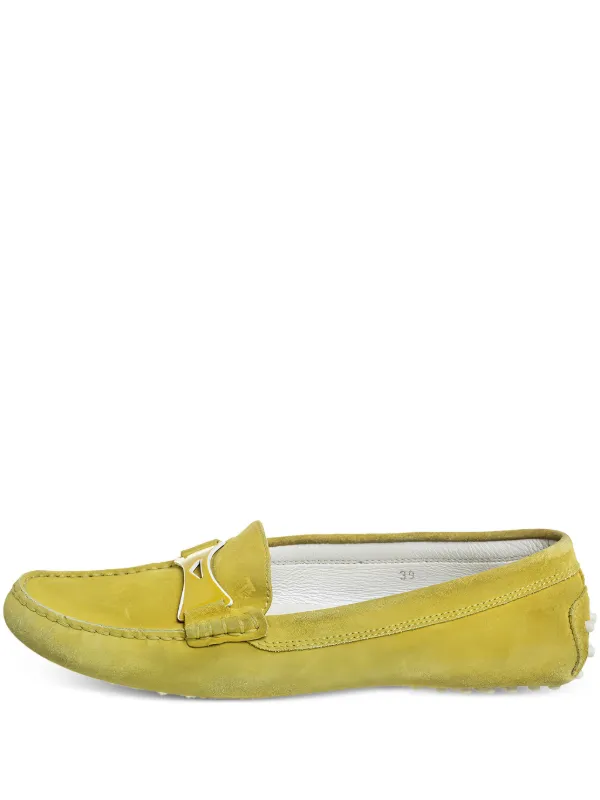 TOD'S グリーン ローファー Tod's Vintage スエード ローファー | グリーン | FARFETCH JP