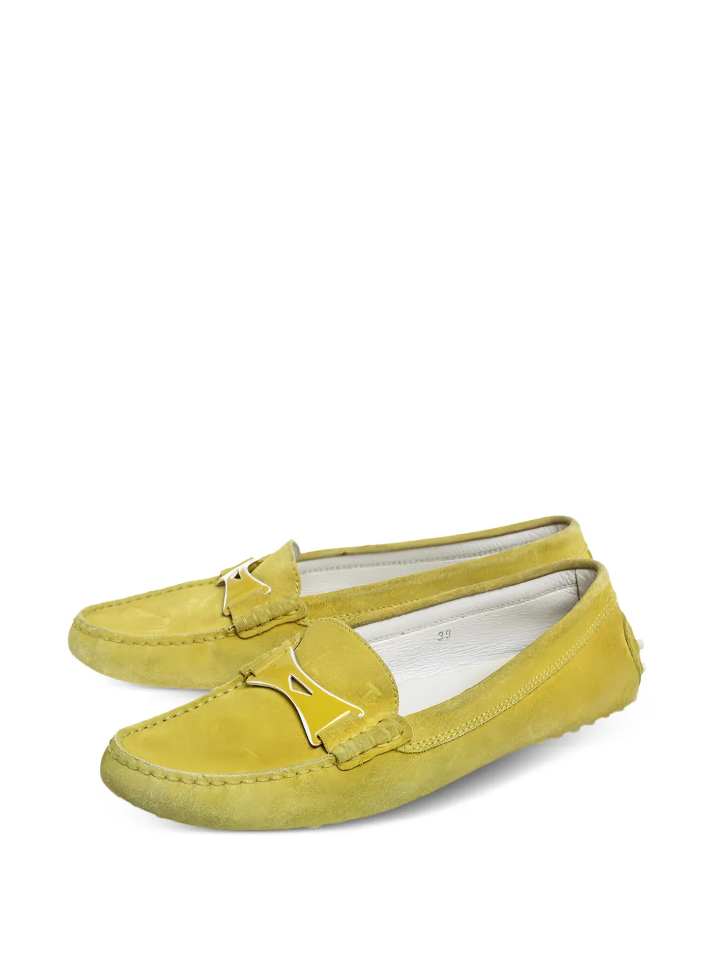 Tod's Vintage Suède loafers - Groen