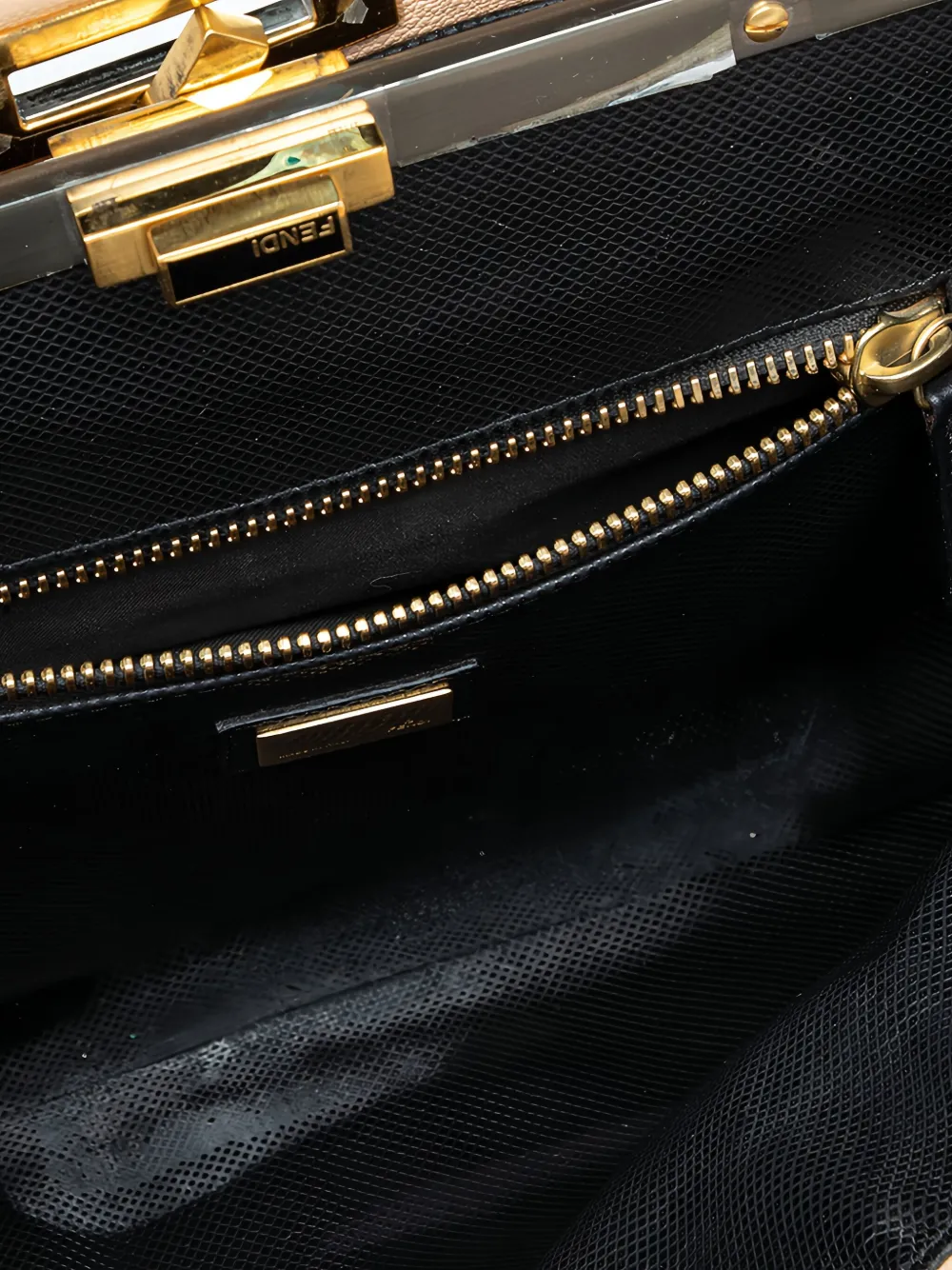Fendi Pre-owned 2009 Peekaboo Tote Bag in Neutrals, view 5