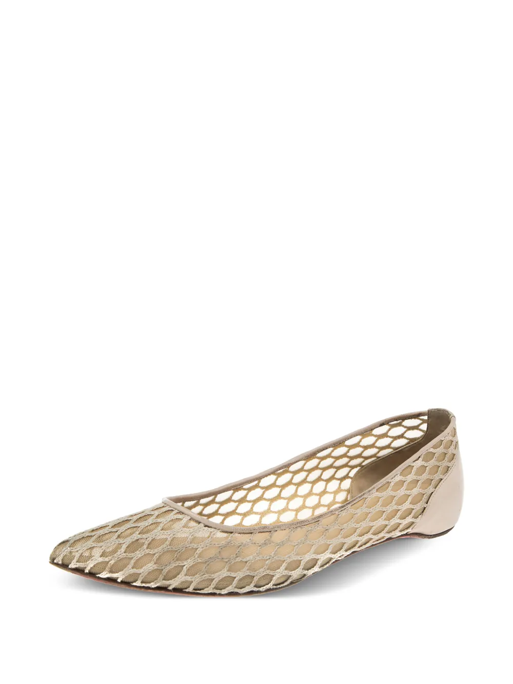 Christian Louboutin Pre-Owned netted pointed-toe ballet flats | Image 2