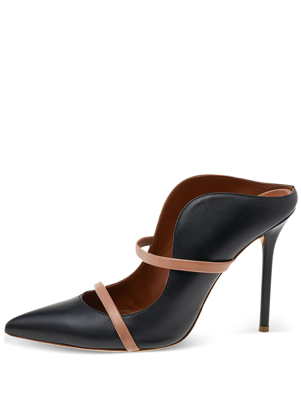 Malone Souliers 100mm pointed toe strappy mules | Black | Image 1