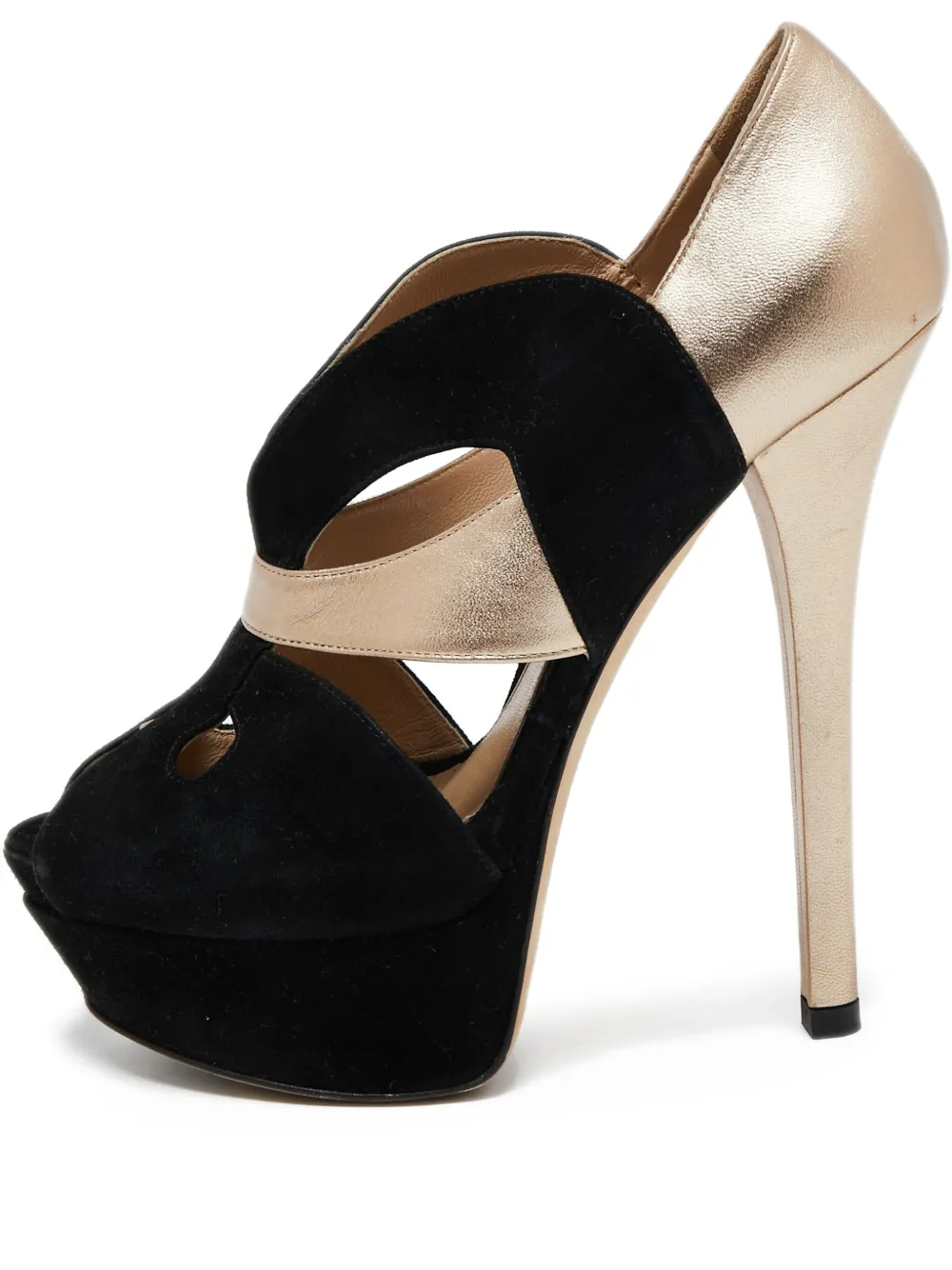 Fendi Pre-Owned 150mm Butterfly peep-toe pumps | Black | Image 1