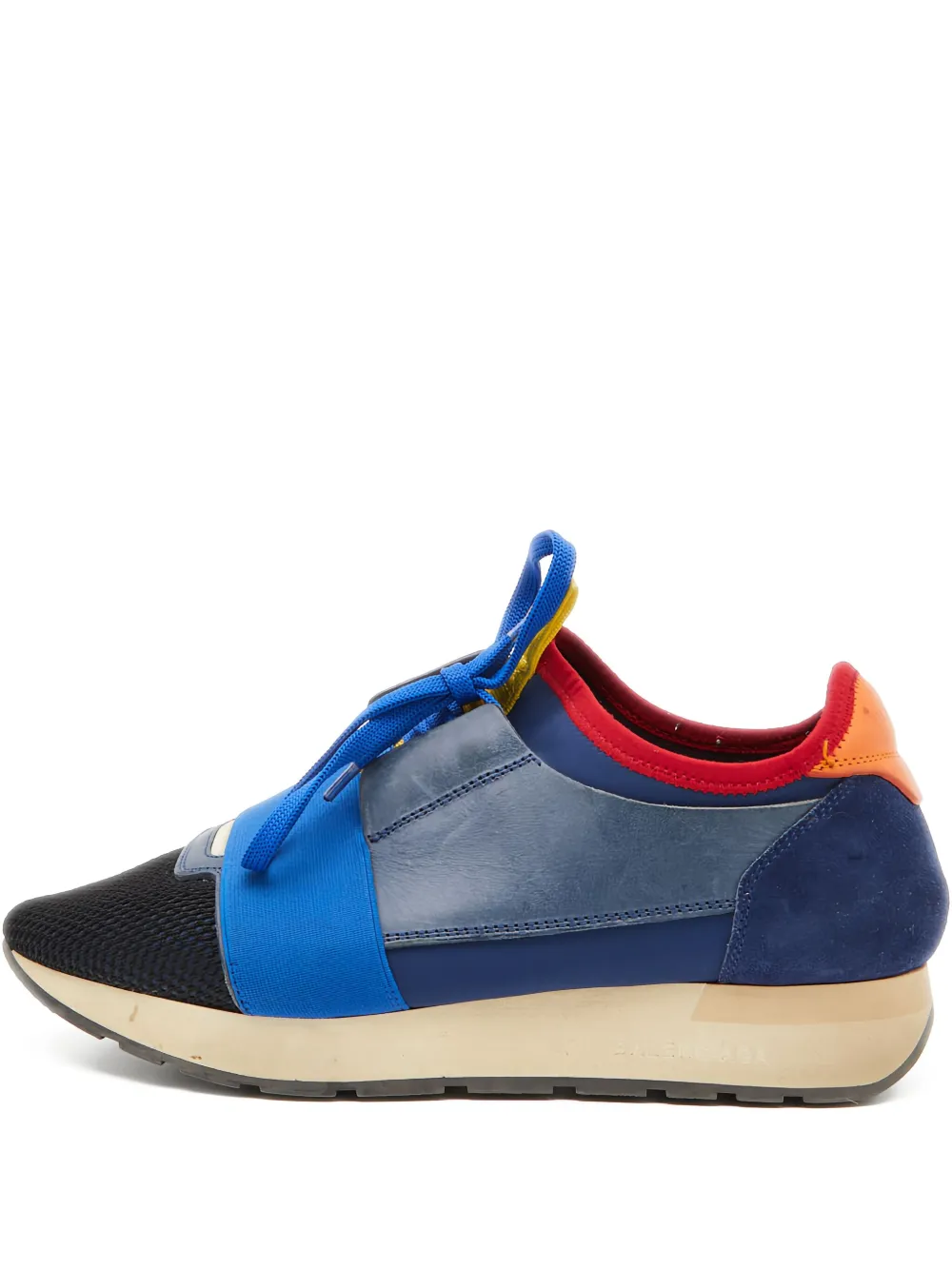 Balenciaga Pre-Owned Sneakers in pelle con lacci - Blu