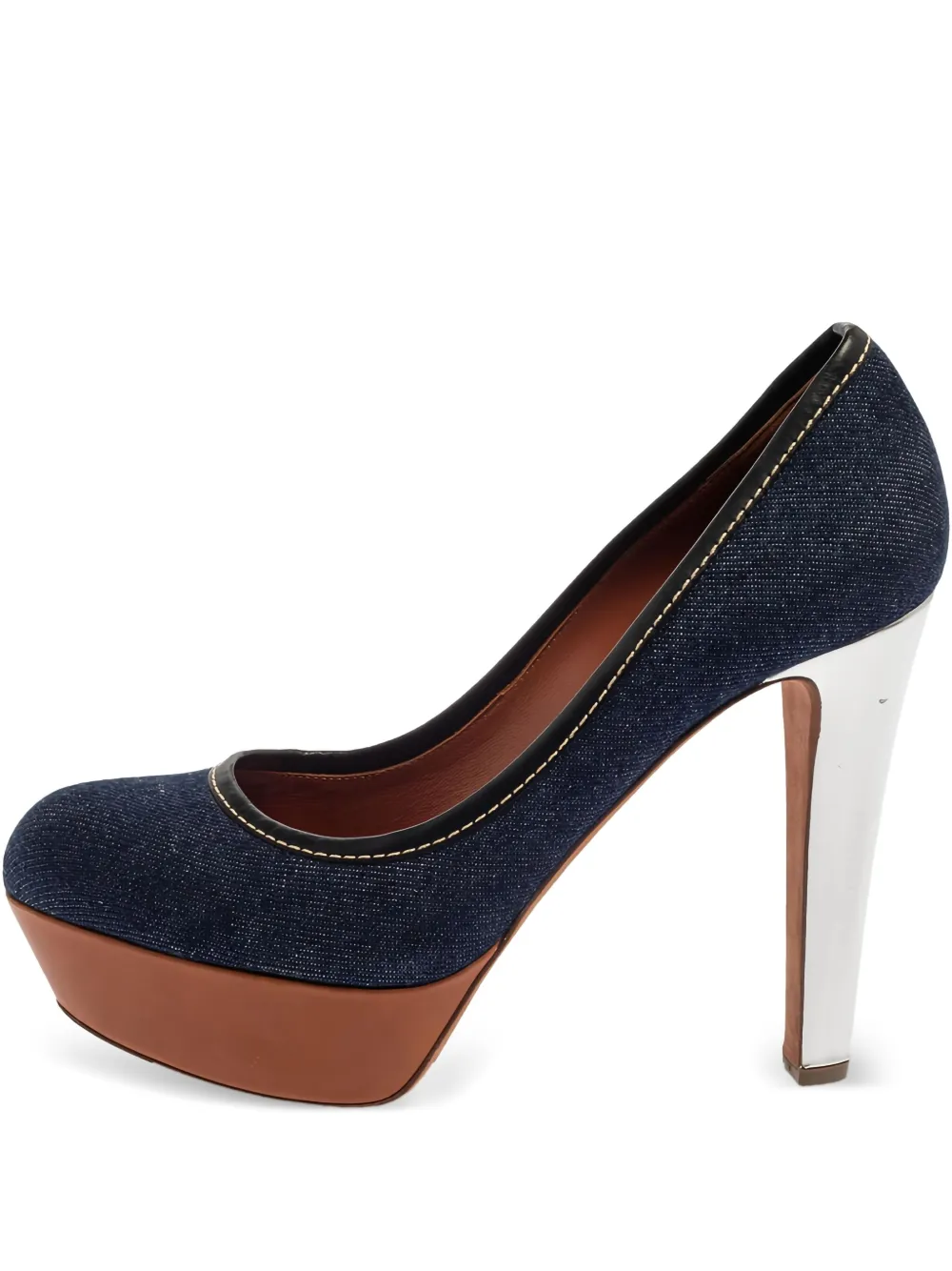 Sergio Rossi Vintage pre-owned 125mm denim pumps | Blue | Image 1