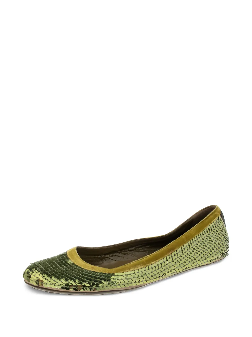 Gucci Pre-Owned sequinned ballet flats | Image 2