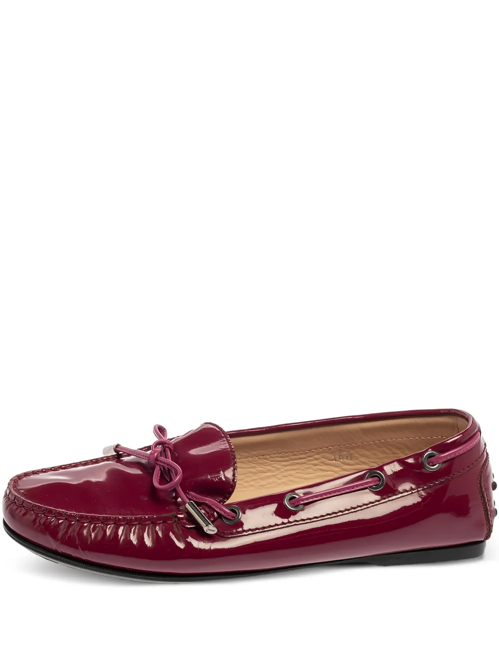 Tod's Vintage プレオウンド エナメルレザーデッキシューズ - ピンク Tod's Vintage プレオウンド エナメルレザーデッキシューズ - ピンク
