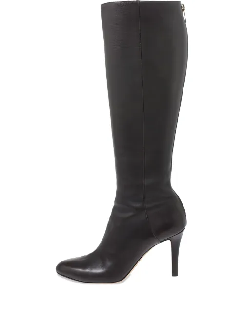 Bottines en cuir à fermeture zippée 85 mm - Jimmy Choo Pre-Owned - Modalova